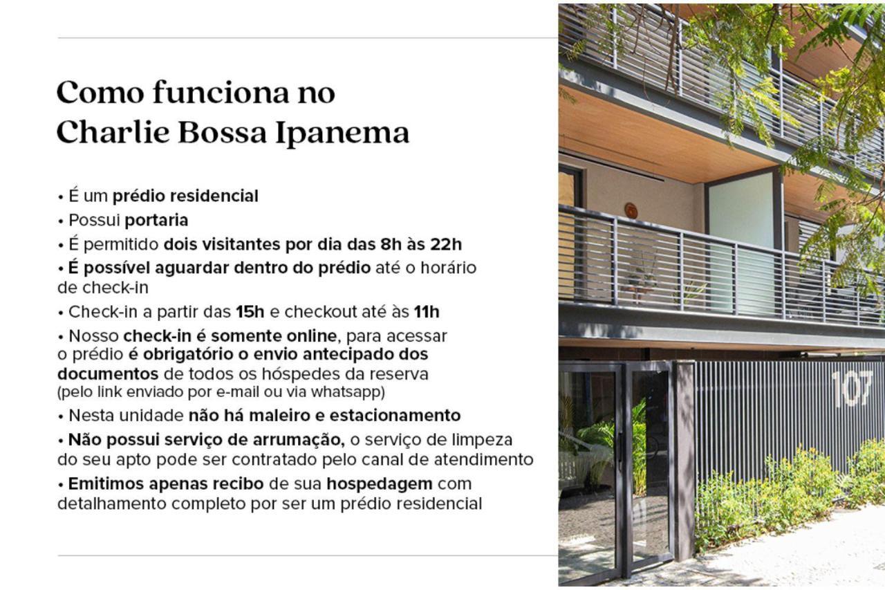 Апартаменты Charlie Bossa Ipanema Рио-де-Жанейро Экстерьер фото